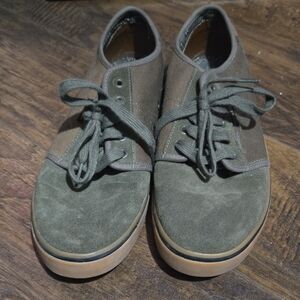 Men's Olive Lace-Up Sneakers